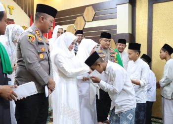 Polres Aceh Barat Gelar Doa bersama dan Santuni anak yatim