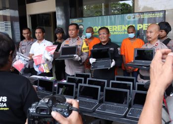 Komplotan spesialis pembobol sekolah berhasil dibekuk Sat Reskrim Polres Probolinggo Kota