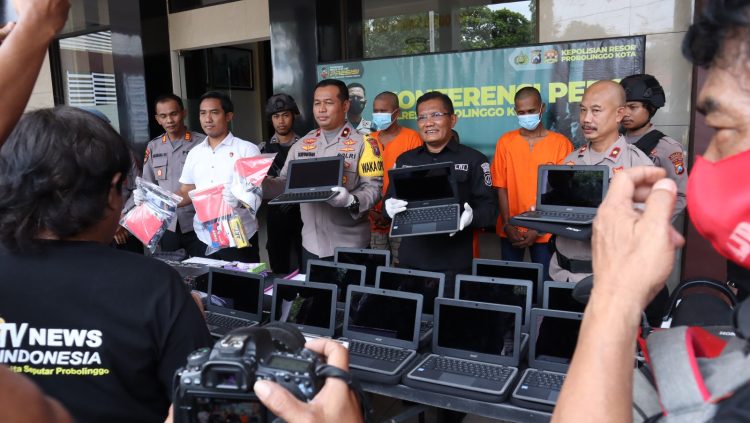 Komplotan spesialis pembobol sekolah berhasil dibekuk Sat Reskrim Polres Probolinggo Kota