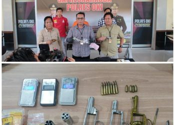 Satres Narkoba Polres Ogan Komering Ilir (OKI) berhasil menangkap bandar narkoba asal Desa Sungai Lumpur, Kecamatan Cengal