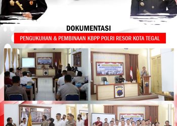 Pengukuhan dan pembinaan KBPP dilingkungan Polres Tegal Kota