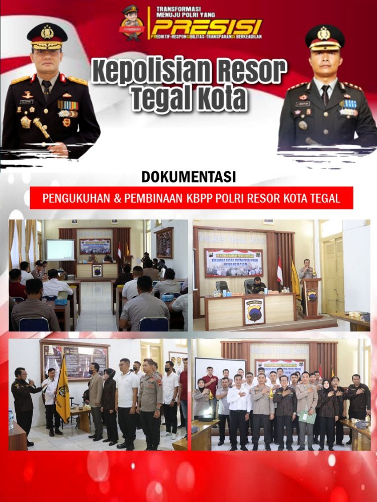 Pengukuhan dan pembinaan KBPP dilingkungan Polres Tegal Kota