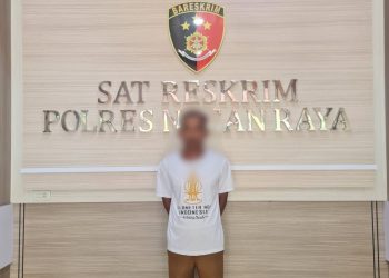 Kepala Desa Sumber Makmur, Kecamatan Darul Makmur, resmi ditahan Polres Nagan Raya, Selasa 14 Febuary 2023