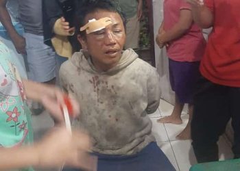 Diduga pelaku penculikan anak bernama Sahat Butar-Butar (33), berhasil diamankan warga, tepatnya di Jalan Teri RT : 07, RW : 03, Kelurahan Pardomuan, Kecamatan Siantar Timur