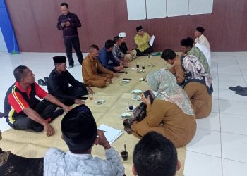 Faisal Al-Qubsy saat Rapat pengurus DKA Selasa (21/02/23) di sekretariat DKA Nagan Raya komplek perkantoran Suka Makmue