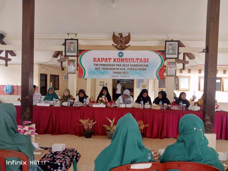Rapat Konsultasi TP PKK Desa GAMBARSARI Purbalingga