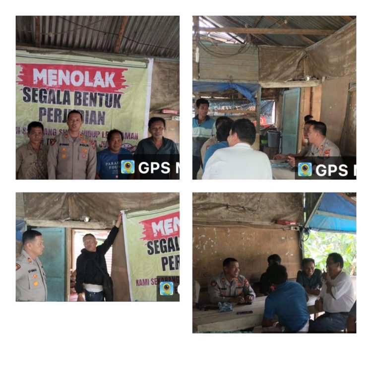 Kapolsek Tigalingga AKP SP. Siringo- Ringo, SH bersama personil lakukan respon cepat dan menindaklanjuti tentang adanya informasi dari sebuah akun media sosial adanya perjudian di depan SD030377 desa bakkal dipoltong kec. siempatnempu hulu