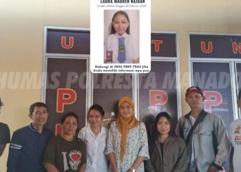 Tim Bravo Resmob On The Road Polresta Manado mengamankan seorang anak perempuan LN (16) yang sempat dikabarkan hilang