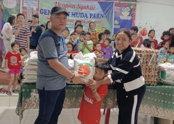 Generasi Muda Parna (GEMPAR) malaksanakan kegiatan Ucapan Syukur dengan memberikan bantuan sosial di Panti Asuhan Bait Allah Jalan Binjai KM. 7.5, Kamp. Lalang, Kec. Medan Sunggal