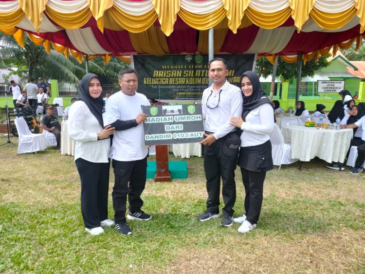 Dandim 0103/Aut Kembali mengundi Paket Umroh Gratis Kepada para Prajurit