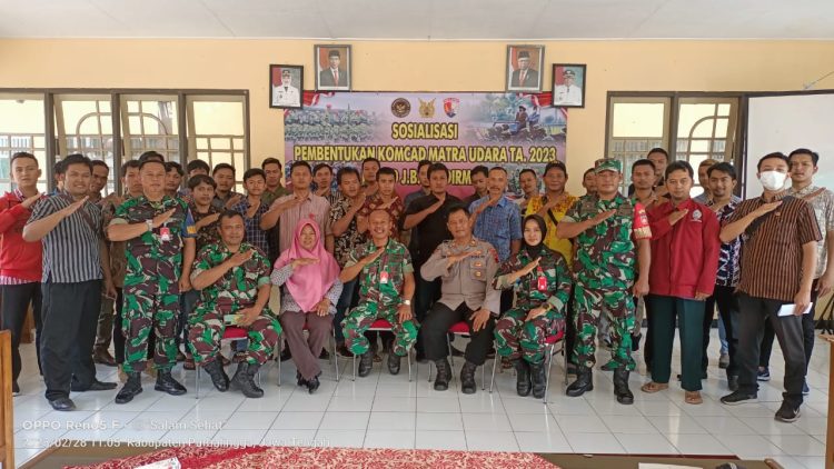 Sosialisasi Komponen Cadangan Matra Udara TA 2023 di Pendopo Kecamatan Padamara Purbalingga