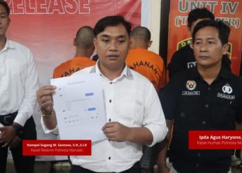 Satuan Reserse Kriminal Polresta Manado berhasil mengungkap kasus penggelapan dan mengalihkan objek Jaminan Fidusia