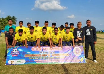 Kesebelasan RHIP Fc (Rakan Haji Ilham Pangestu), mengalahkan tim Keude Krueng Geukuh Fc 2 : 0, pada open turnamen Samudra Cup II 2023