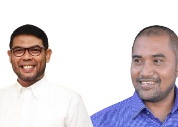 Ketua Yayasan Advokasi Rakyat Aceh ( YARA) Pusat, Safaruddin, SH, dan Nasir Djamil, anggota Komisi III DPR RI