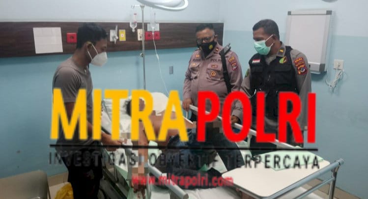 Briptu Kris Nahak mendapat perawatan intensif di Rumah Sakit Bhayangkara (RSB) Titus Uly Kupang