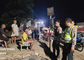 Personel Polsek Wanea Kembali melaksanakan kegiatan rutin yang ditingkatkan (KRYD) Jumat (10/3/2023) Malam