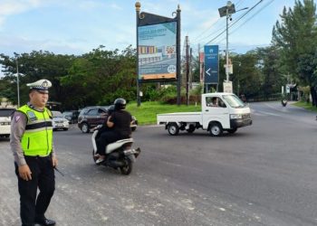 Satuan Lalu Lintas Polresta Manado lakukan pengaturan, penjagaan, pengawalan dan Patroli (Turjawali)