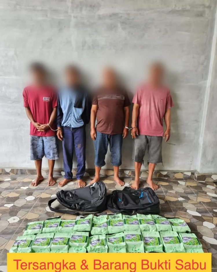20 (duapuluh) Kilogram Narkotika Jenis Sabu siap edar beserta pelaku berhasil digagalkan Subdit I Ditresnarkoba Polda Sumut