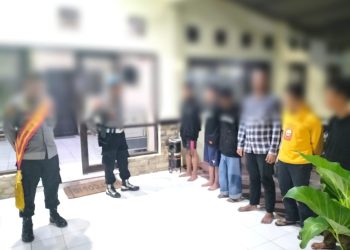 Tim gabungan dari Polres Tegal Kota kembali berhasil mengamankan 9 remaja yang kedapatan membawa senjata tajam (Sajam) saat melaksanakan patroli