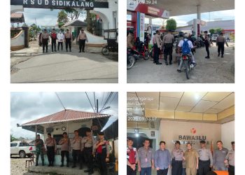 Sat Samapta Polres Dairi Lakukan Patroli Dialogis dan memantau situasi kamtibmas di Seputaran Kota Sidikalang