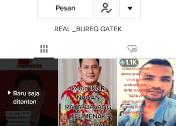 Muhammad Isa ketua Umum Ikatan Keluarga Nagan Raya (IKNR) Jakarta melalui Tim advokasi hukum IKNR Jakarta melakukan somasi kepada pemilik akun Bureq Qatek Yuddin Yusuf