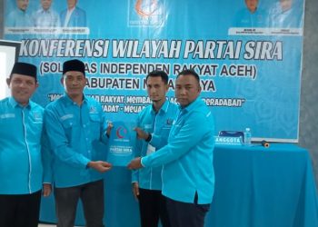 Raja Sayang terpilih sebagai ketua DPW Partai SIRA Nagan Raya