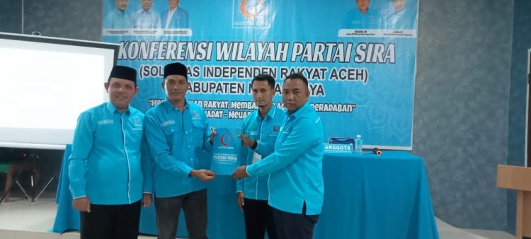 Raja Sayang terpilih sebagai ketua DPW Partai SIRA Nagan Raya
