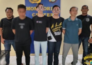 Tim Resmob On The Road (ROTR) Polresta Manado mengamankan empat laki-laki yang terduga melakukan Penganiyaan secara bersama-sama