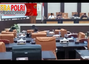Sidang Paripurna LKPJ tahun 2022 di kantor DPRD OKI, Rabu (8/3/23) lalu
