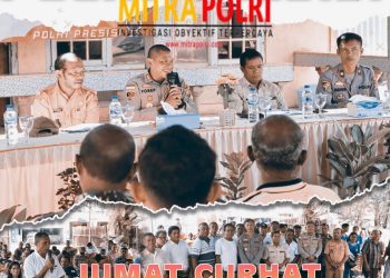 Kapolres Belu, AKBP. Yosep Krisbiyanto, S.I.K kembali menggelar program rutin POLRI yaitu, Jumat Curahan Hati (Curhat) bersama warga masyarakat di wilayah Atambua, Kabupaten Belu, Jumat (17/03/2023)