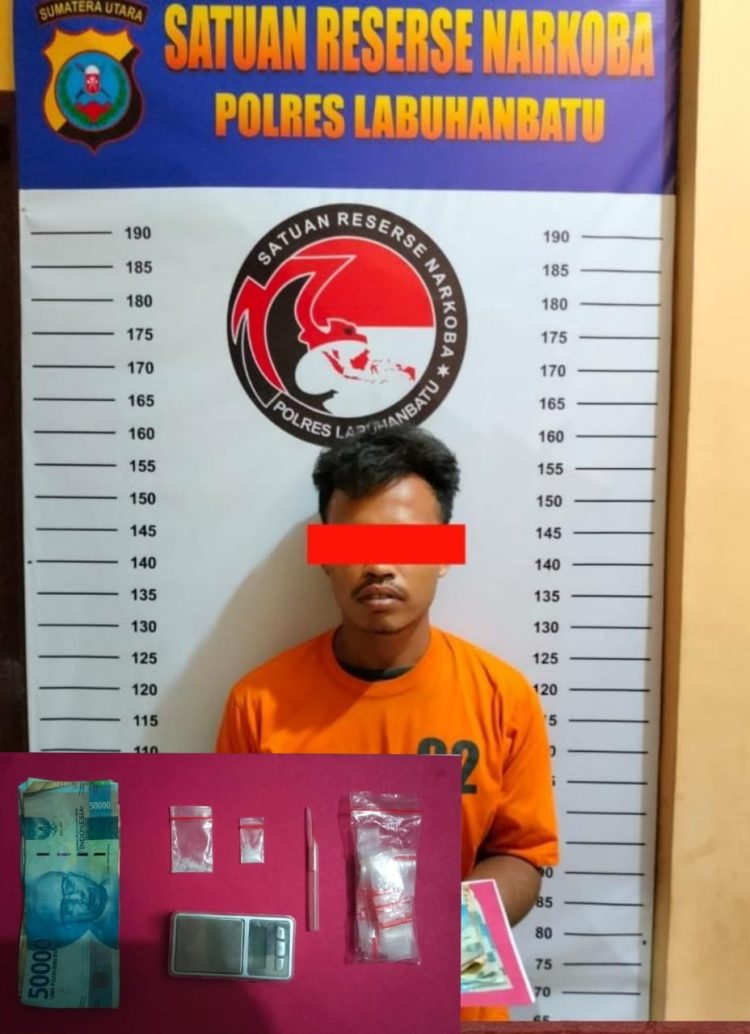 Pelaku inisial IA Als ALM, 25 Thn, Jl Padang Bulan Kel Padang Bulan Kec.Rantau Utara Kab. Labuhan Batu. Informasi didapat dari pengaduan masyarakat (Dumas), Kamis (16/03/2023)