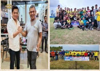 H. Ilham Pangestu anggota dewan perwakilan rakyat republik Indonesia (DPR-RI) Fraksi Partai golongan karya (Golkar) memberikan apresiasi kepada Tim Rhip FC