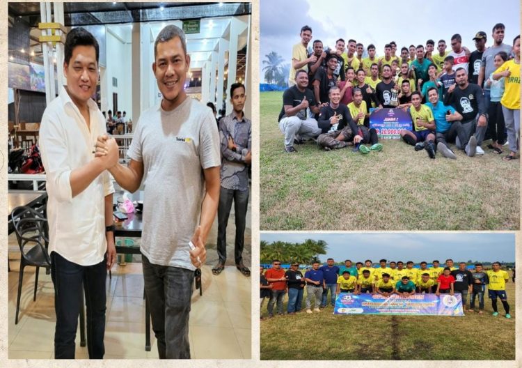 H. Ilham Pangestu anggota dewan perwakilan rakyat republik Indonesia (DPR-RI) Fraksi Partai golongan karya (Golkar) memberikan apresiasi kepada Tim Rhip FC