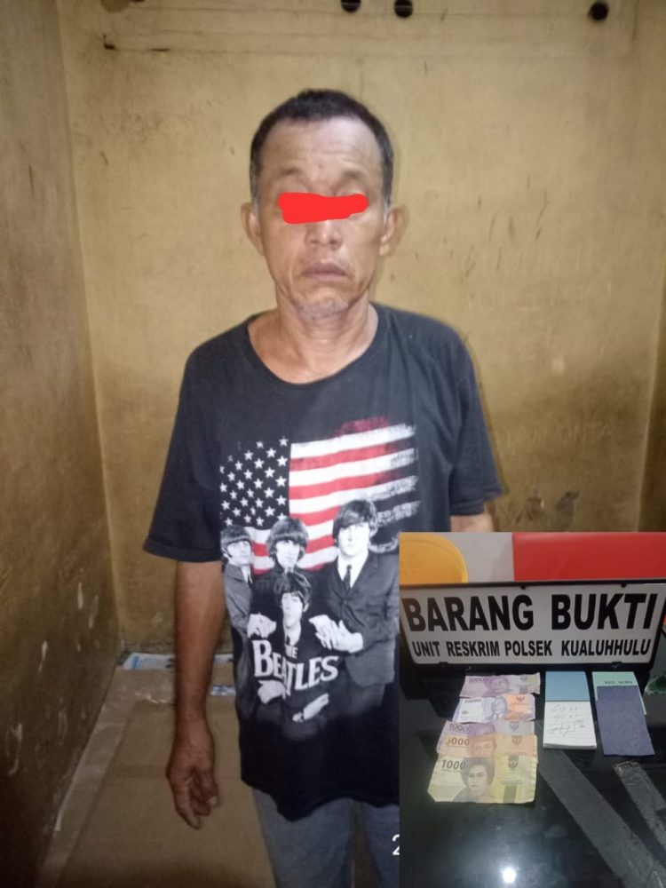 Pelaku berinisial AR alias Kiki, 54, warga Lingkungan Wonosari II, Kelurahan Aek Kanopan