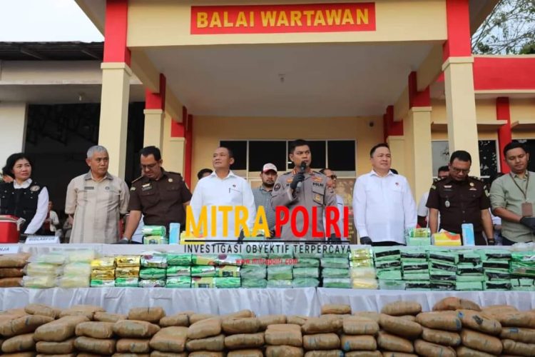 Polda Sumut memaparkan hasil kerja Direktorat Reserse Narkoba dalam kurun waktu Januari hingga Maret 2023