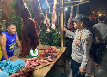 Personel Polsek Syamtalira Bayu melaksanakan patroli rutin antisipasi gangguan Kamtibmas