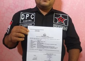 Daman Huri, Ketua DPC REPDEM Kota Sabang sayap PDI Perjuangan