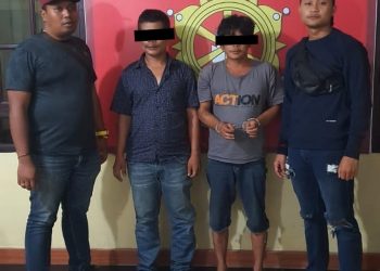 Penangkapan Dua orang pria dewasa terduga pelaku tindak pidana pencurian kenderaan bermotor pada hari jumat 24/03/23 pukul 01.30 wib di jalan Sm raja atas kelurahan batang beruh kecamatan Sidikalang Kabupaten Dairi dan pada hari jumat 24/03/23 pukul 09.00 wib di desa Pardomuan kecamatan siempat nempu hilir