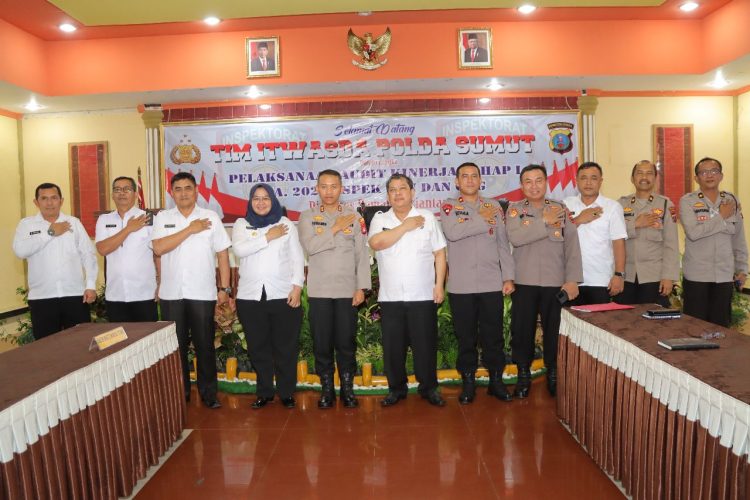 Kapolres Pematang Siantar AKBP Fernando SH S.I.K menerima kunjungan tim audit dari Itwasda Polda Sumut dengan ketua tim tim Kompol Jemson SH MH