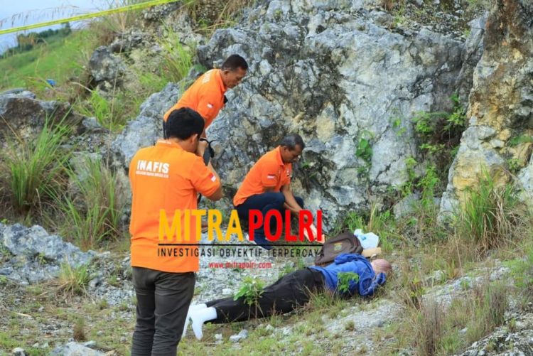 Polda Sumatera Utara bergerak cek kembali mengecek tempat kejadian perkara (TKP) yang menjadi lokasi meninggalnya Bripka Arfan Saragih (AS)