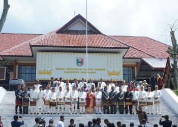 Rapat Paripurna Istimewa Memperingati Hari Ulang Tahun (HUT) Kabupaten Tanggamus yang ke 26 Tahun 2023. Yang digelar di kantor DPRD setempat, Senin (20/3/2023)