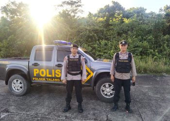 Jajaran Kepolisian Sektor (Polsek) Talang ubi, Kabupaten Penukal Abab lematang ilir (PALI) gencar melakukan giat patroli