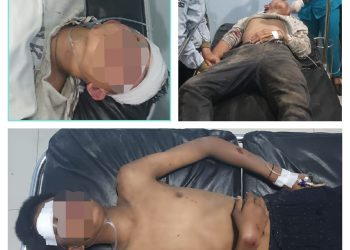 Tiga remaja babak belur dihajar warga karena meledakkan petasan di depan mesjid mendapat pengobatan di RS Patar Asih, Minggu (26/3/23). (Foto Dok/ Polsek Beringin)