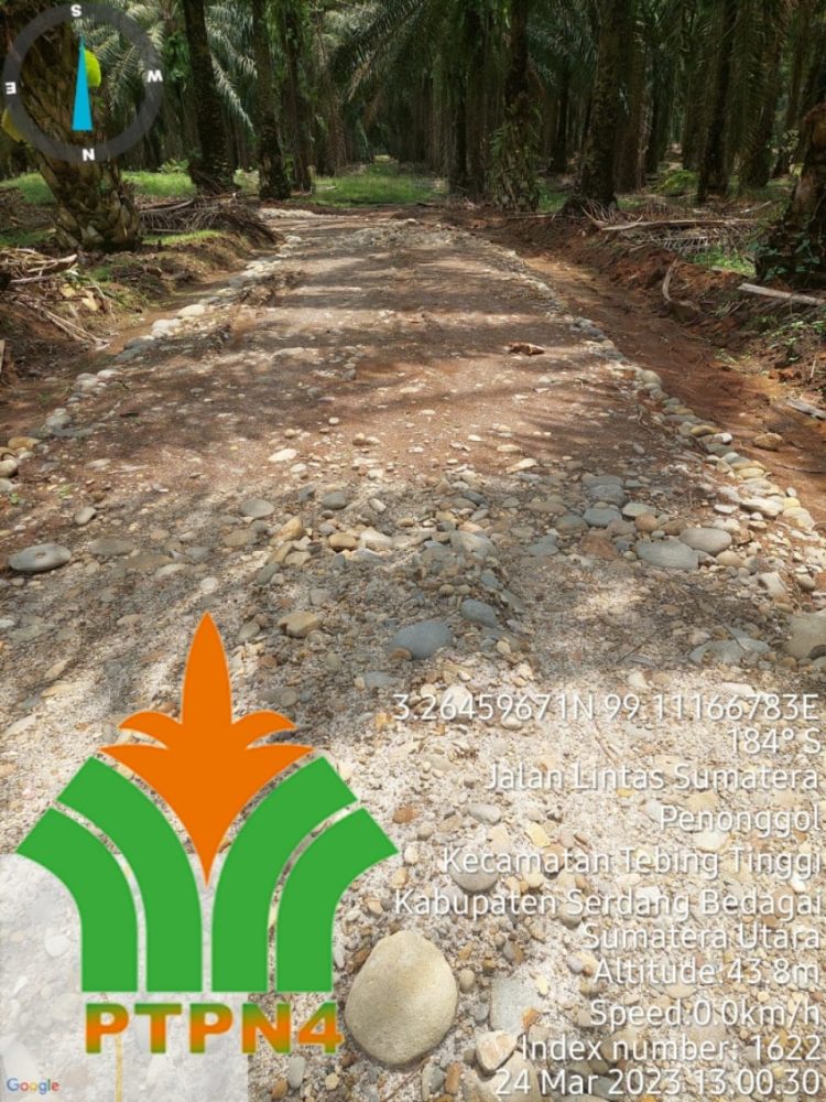 Kondisi Perkerjaan Pengerasaan Jalan di PTPN IV Unit Kebun Pabatu