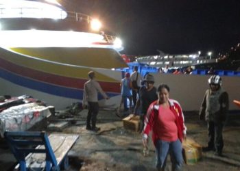 Personel Polsek Pelabuhan Polresta Manado gencar melakukan patroli, Minggu (26/03/2023) malam