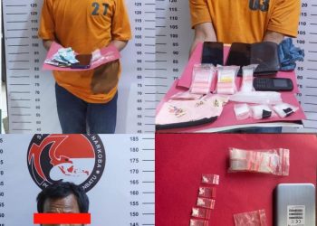 3 (tiga) orang pelaku berhasil diamankan, MA Alias M, 42 Tahun, warga Linkungan Pekan kel. Kampung Mesjid kec. Kualuh Hilir Kab. Labuhanbatu Utara, M.AS Als ALI, 45 tahun, pekerjaan sehari hari nelayan, warga Lingkungan ujung tanjung Kel. Kampung Mesjid kec. Kualuh Hilir kab. Labuhanbatu Utara, serta RST Alias RUDI, umur 48 Tahun, Pekerjaan Wiraswasta, Warga Lingk Pekan Kel. Kampung Mesjid Kec. Kualuh Hilir Kab. Labuhanbatu Utara