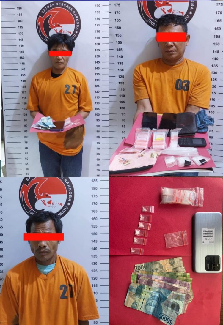 3 (tiga) orang pelaku berhasil diamankan, MA Alias M, 42 Tahun, warga Linkungan Pekan kel. Kampung Mesjid kec. Kualuh Hilir Kab. Labuhanbatu Utara, M.AS Als ALI, 45 tahun, pekerjaan sehari hari nelayan, warga Lingkungan ujung tanjung Kel. Kampung Mesjid kec. Kualuh Hilir kab. Labuhanbatu Utara, serta RST Alias RUDI, umur 48 Tahun, Pekerjaan Wiraswasta, Warga Lingk Pekan Kel. Kampung Mesjid Kec. Kualuh Hilir Kab. Labuhanbatu Utara