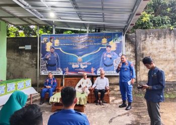 Kegiatan Bakti Sosial Bantuan kemanusian untuk negeri, sebagai wujud kepedulian untuk masyarakat yang kurang mampu di bulan ramadhan 1444 H Direktorat Polairud Polda Sumsel