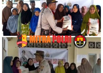 Kegiatan Penyaluran Bantuan Kemanusian dari KAPOLRI tersebut diserahkan langsung oleh Kapolsek Pulau Ende, IPTU. KAMALUDIN bersama Anggota Polsek Pulau Ende