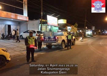 Polres Dairi dan Polsek Jajaran Polres Dairi gelar Pelaksanaan KRYD pada hari libur dan malam Minggu Khususnya di Bulan Suci Ramadhan